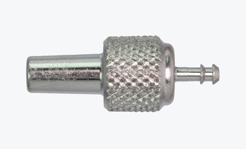 A1235 Female Luer to .085" OD Barb (1/4" square body)